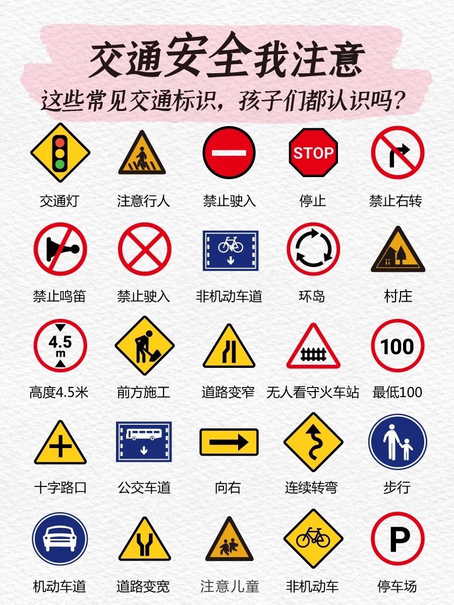 趣味動畫讓孩子更深刻的理解和記憶常見的交通標牌~安全“童”行