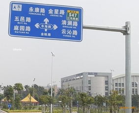 韶關(guān)交通標(biāo)志牌河源梅州道路指示牌顏色的含義圖片 高清大圖 谷瀑環(huán)保