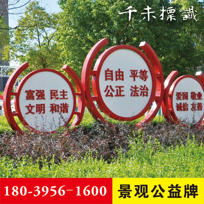 社會(huì)主義核心價(jià)值觀(guān)紅色文化標(biāo)識(shí)標(biāo)牌